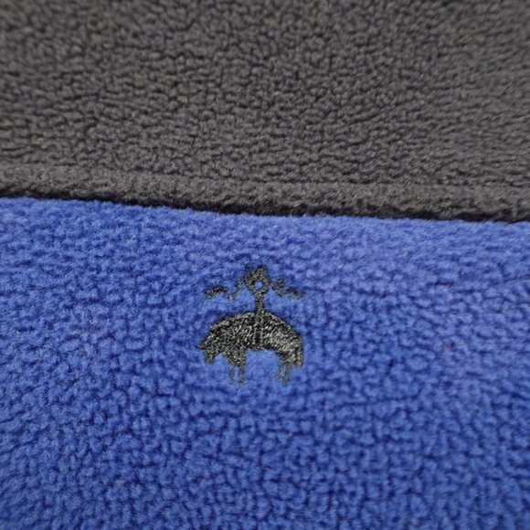 Brooks Brothers half zip fleece pullover men's large blue - Picture 2 of 12